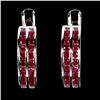 Image 1 : Natural Burma Red Ruby Earrings