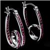 Image 1 : Natural Burma Red Ruby Earrings