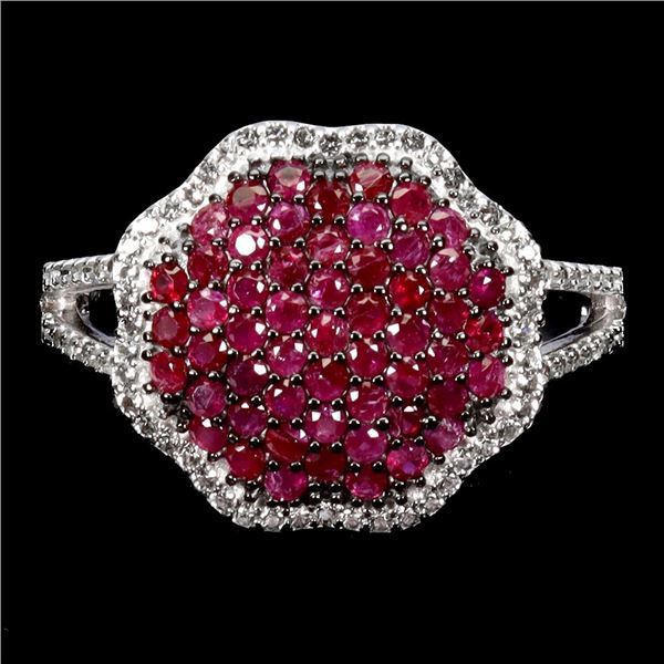 Natural Burma Red Ruby Ring