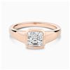 Image 1 : Gold & Lab Octagon Diamond 2 Cts Ring - E/VVS