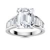 Image 1 : Gold & Lab Octagon Diamond 4.50 Cts Ring - E/VVS