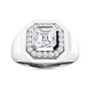 Image 1 : Gold & White Diamond 2.37 Cts Ring - E/VVS