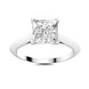 Image 1 : Gold & White Princess Diamond 4.52 Cts  - Ring IGI Certified