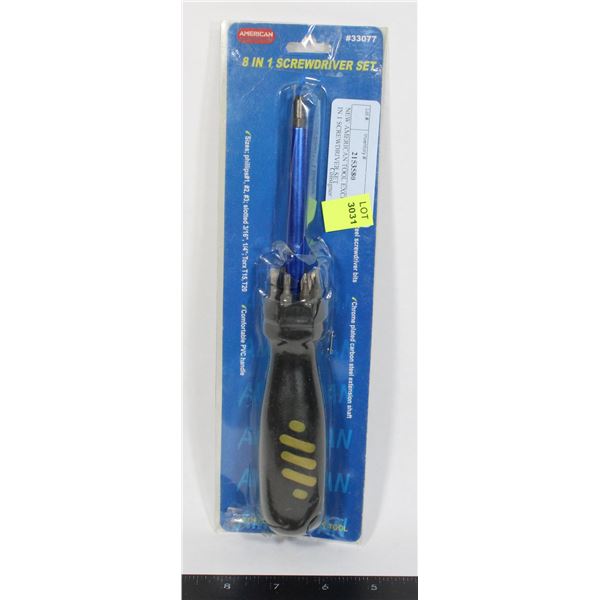NEW AMERICAN TOOL EXCHANGE 8 IN 1 SCREWDRIVER SET