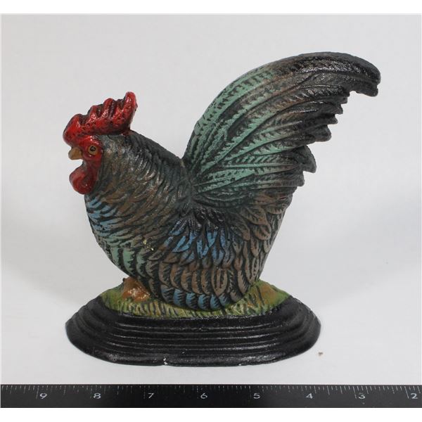 CAST IRON CHICKEN DOOR STOP