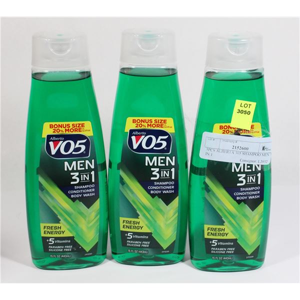 3PCS ALBERTA 305 SHAMPOO MEN 3 IN 1