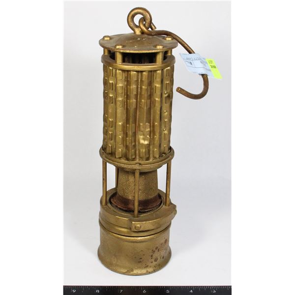 ANTIQUE MINER'S SAFETY LAMP MADE IN USA