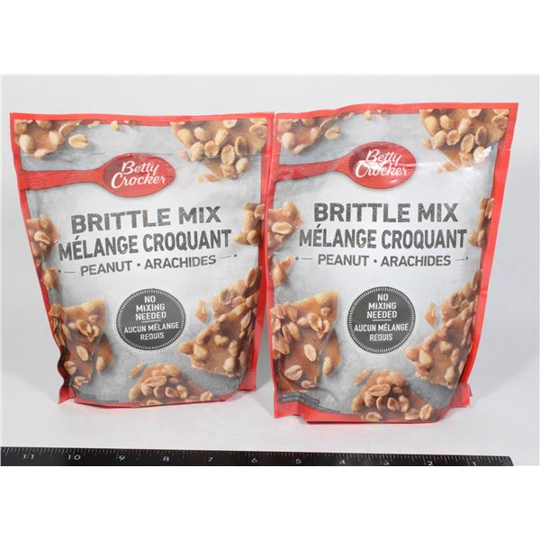 PAIR OF BETTY CROCKER PEANUT BRITTLE MIX