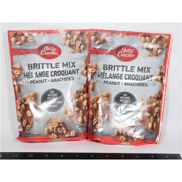PAIR OF BETTY CROCKER PEANUT BRITTLE MIX