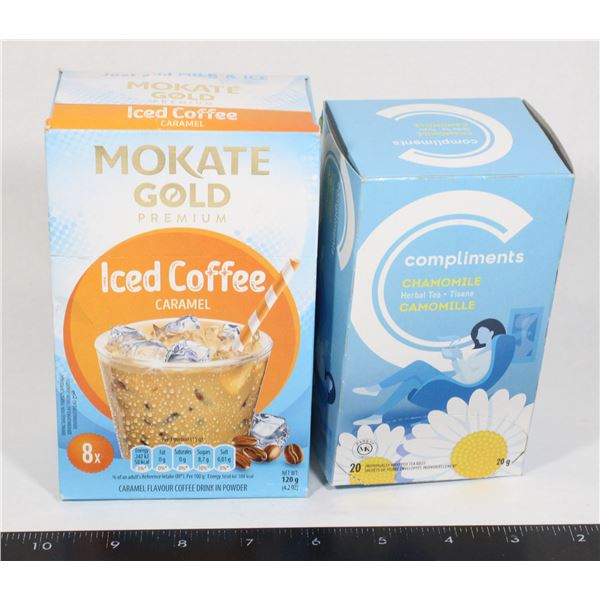 MOKATE GOLD CARAMEL ICED COFFEE & CHAMOMILE TEA