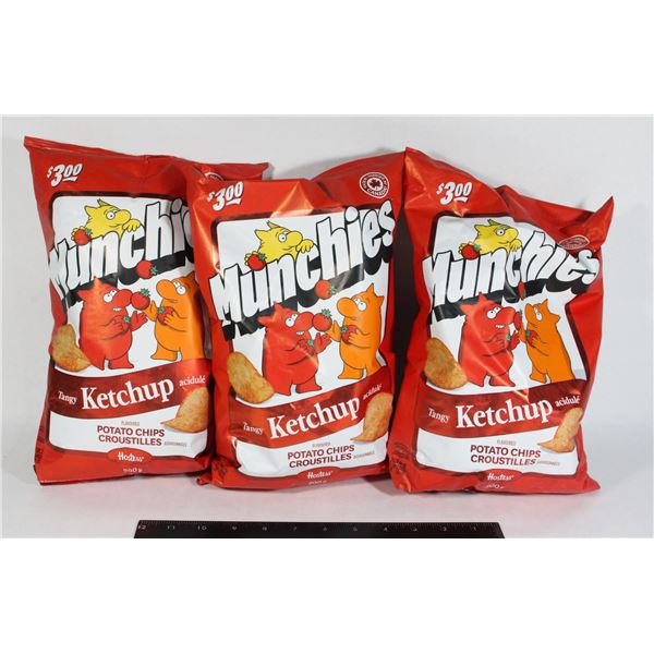 THREE PACK OF MUNCHIES TANGY KETCHUP 200G EACH
