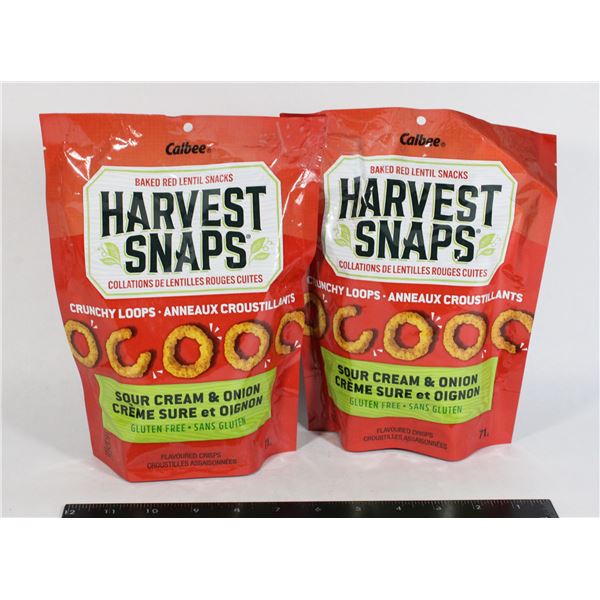HARVEST SNAPS SOUR CREAM & ONION FLAVORED CRISPS