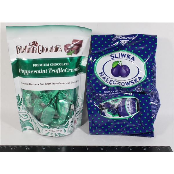 PREMIUM PEPPERMINT TRUFFLE CREAMES AND PLUM