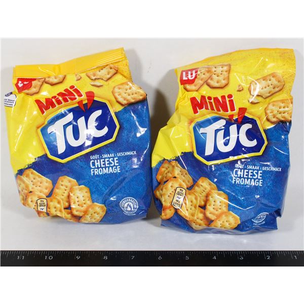 TWO BAGS OF MINI TUC CHEESE FLAVOUR CRACKERS
