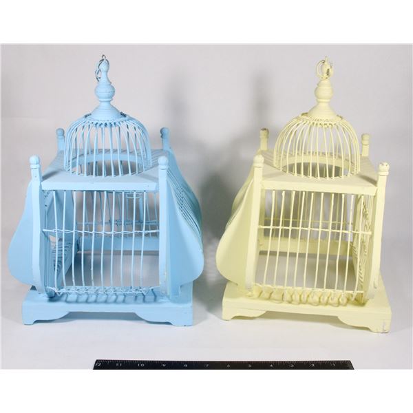 PAIR OF BIRD CAGES