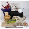 Image 1 : LOT OF ASSORTED HOME DECOR