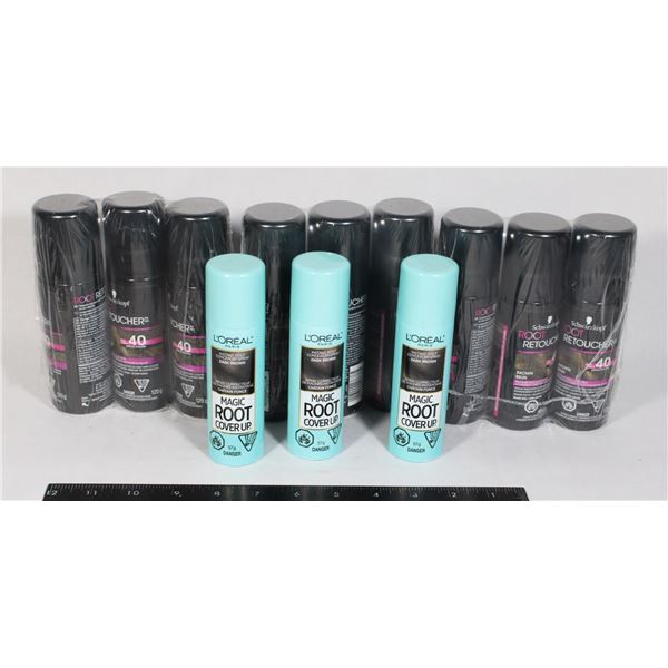 BOX OF INSTANT ROOT CONCEALER SPRAYS