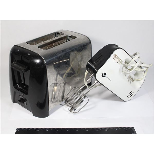 TOASTER & SMALL HANDHELD MIXER