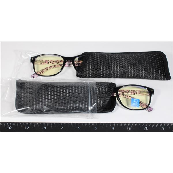 PAIR OF BLUE LIGHT PROTECTION READING GLASSES