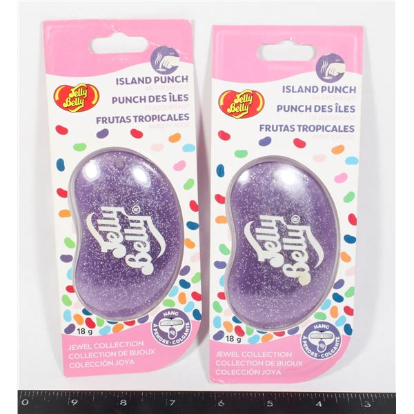 JELLY BELLY PAIR OF ISLAND PUNCH AIR FRESHENERS