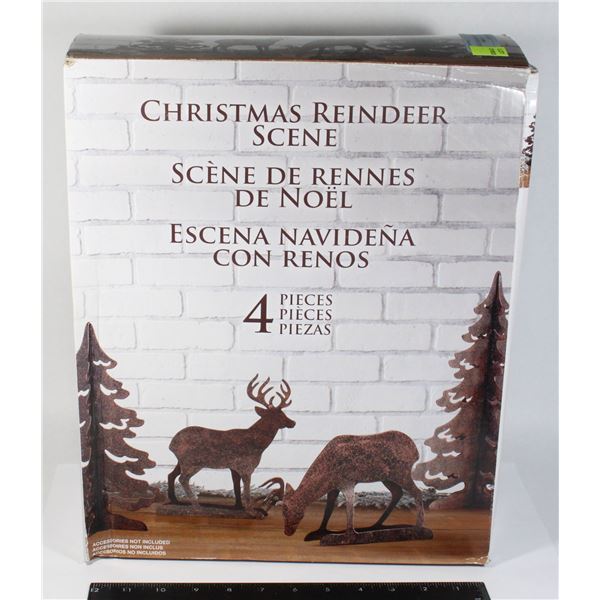 CHRISTMAS REINDEER SCENE SET