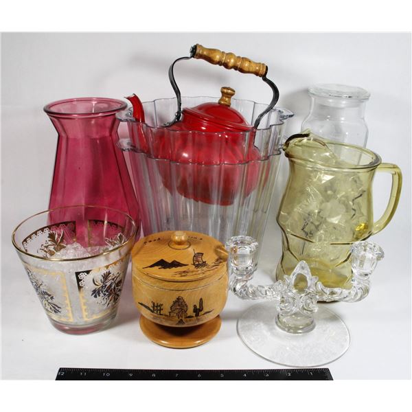 LOT OF KITCHEN ASSORTED TABLEWARE