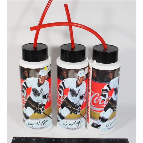 3 GRETZKY WATER BOTTLES