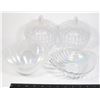 Image 1 : TWO PLASTIC CANDY DISHES AND TWO IRIDESCENT GLASS