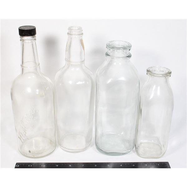 VINTAGE GLASS BOTTLE COLLECTION