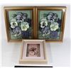 Image 1 : FRAMED FLOWERS AND SHELLS HOME DECOR