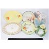 Image 1 : CERAMIC LADY FIGURE & PLATTERS/PLATES