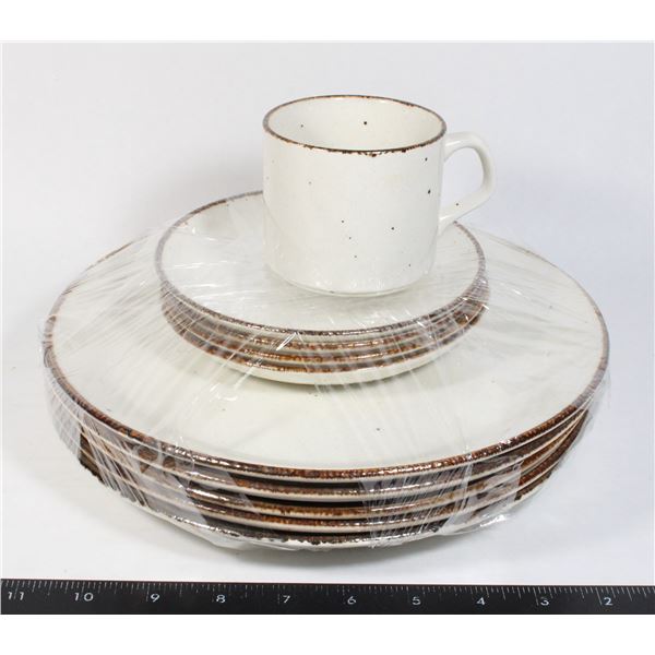 LOT OF LIFESTYLE LARGE/SMALL PLATES & CUP