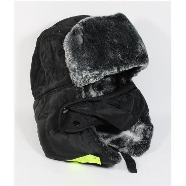 NEW FAUX FUR WINTER HAT TRAPPER STYLE W/ EAR FLAPS