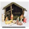 Image 1 : NATIVITY SET WITH FIGURES *INCOMPLETE, VIEW PICTURES