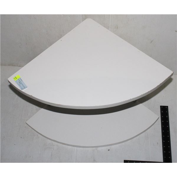 WHITE CORNER FLOATING SHELF