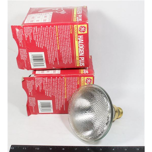 2 HALOGEN PLUS FLOODLIGHT LIGHTS