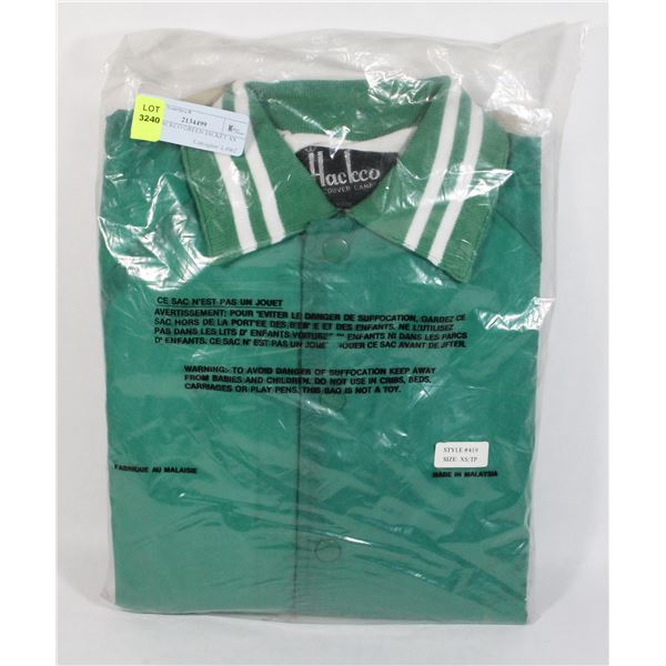 NEW HACKCO GREEN JACKET XS