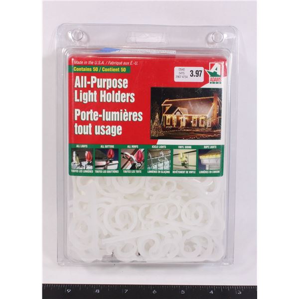 VINTAGE ALL PURPOSE LIGHT HOLDERS 50