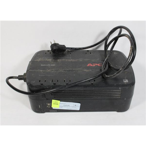 APC BATTERY BACKUP + SURGE PROTECTOR *UNTESTED, SOLD AS IS