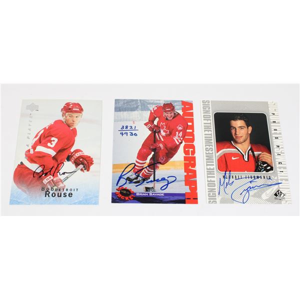 AUTHENTIC SIGNED RETRO HOCKEY CARDS