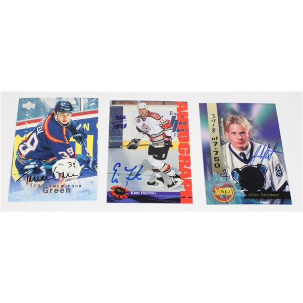 AUTHENTIC SIGNED RETRO HOCKEY CARDS