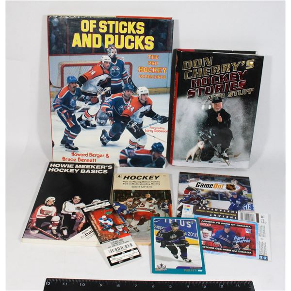 GROUPING OF SPORTS BOOKS AND MEMORABILIA