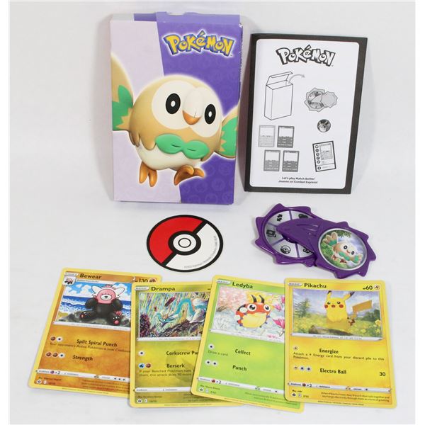 VINTAGE MCDONALDS POKEMON ROWLET PURPLE TOY