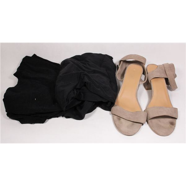 WOMENS SIZE MEDIUM SHIRT AND LEGGINGS WITH