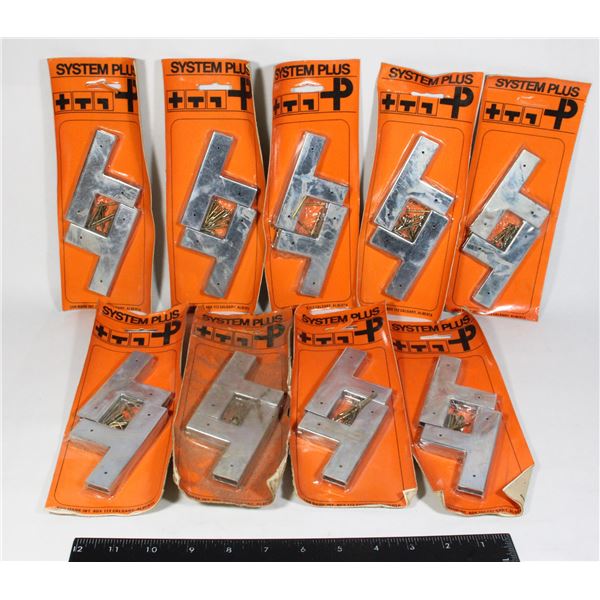 BOX OF NEW SYSTEM PLUS METAL ASSORTED BRACES