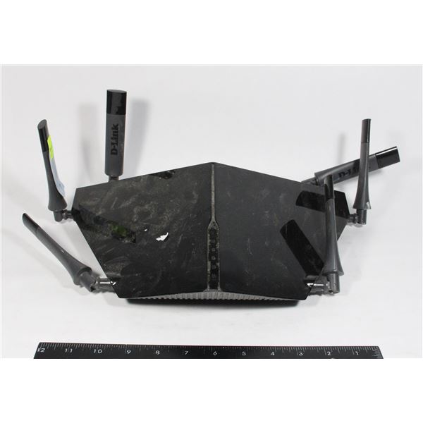 D-LINK WIFI ROUTER *NO POWER CABLE, UNTESTED, SOLD AS IS