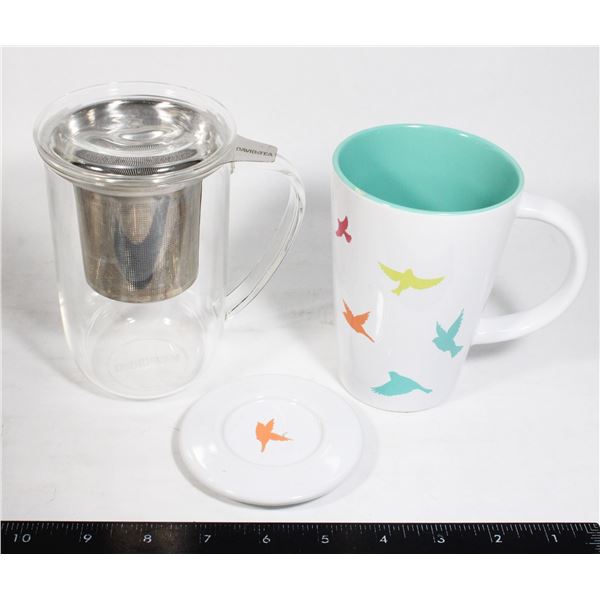 DAVID'S TEA INFUSER AND MUG
