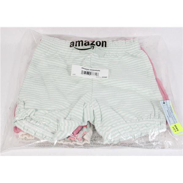 NEW AMAZON ESSENTIALS BABY GIRLS BLOOMER SHORTS