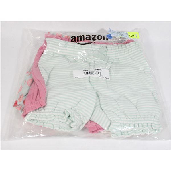NEW AMAZON ESSENTIALS BABY GIRLS BLOOMER SHORTS