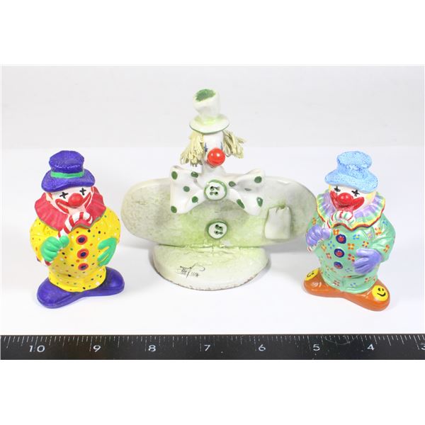 CLOWN CERAMIC FIGURES